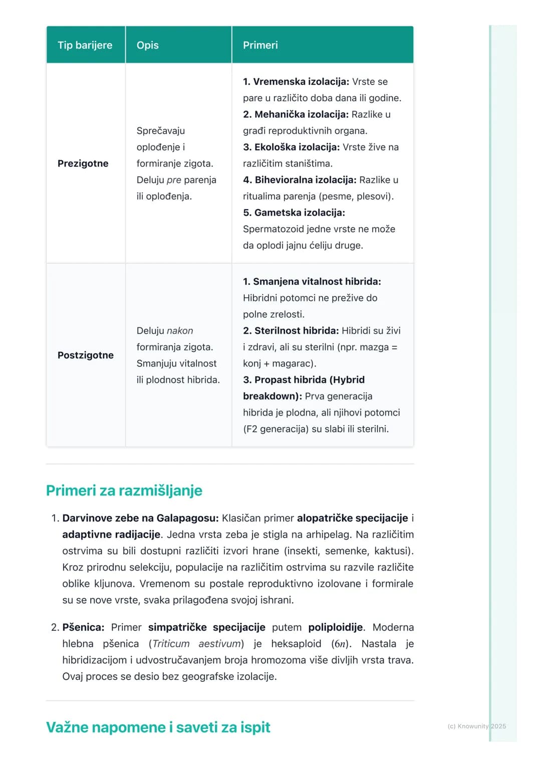 # Specijacija

## Šta je specijacija?

Specijacija je evolutivni proces nastanka novih bioloških vrsta iz već
postojećih. To je ključni meha