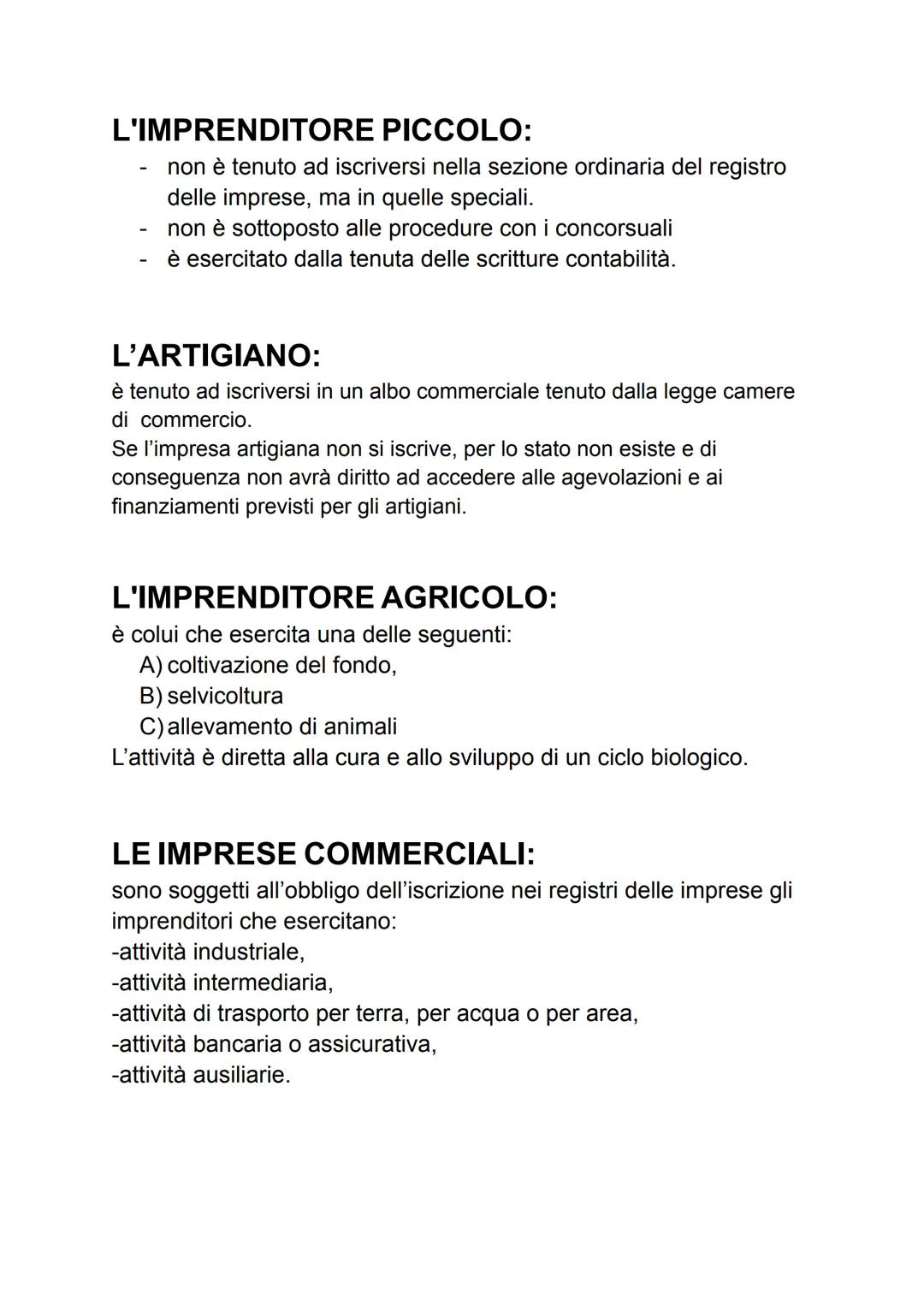 L'IMPRENDITORE:(cap.1)
Il diritto commerciale: è quella branca del diritto che si occupa di
regolare l'attività dell'imprenditore.
Il diritt