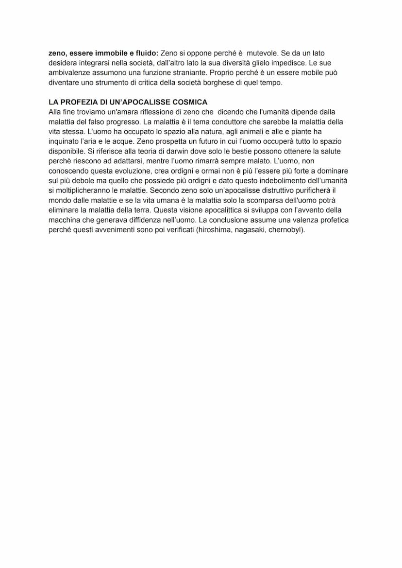 LA COSCIENZA DI ZENO
IMPIANTO NARRATIVO
Questo romanzo si differenzia dai precedenti a causa dell'evoluzione dello scrittore e della
trasfor