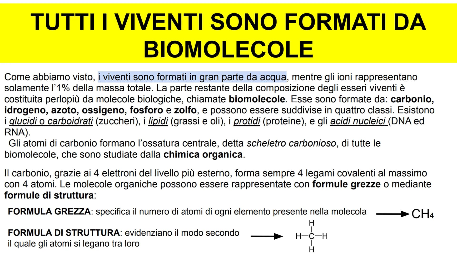 GLI ATOMI E I LEGAMI CONDIVISI
Tutta la materia è costituita dalla combinazione di
più elementi chimici. L'atomo è la parte più piccola
di u