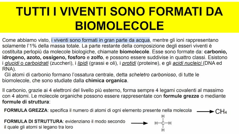 GLI ATOMI E I LEGAMI CONDIVISI
Tutta la materia è costituita dalla combinazione di
più elementi chimici. L'atomo è la parte più piccola
di u