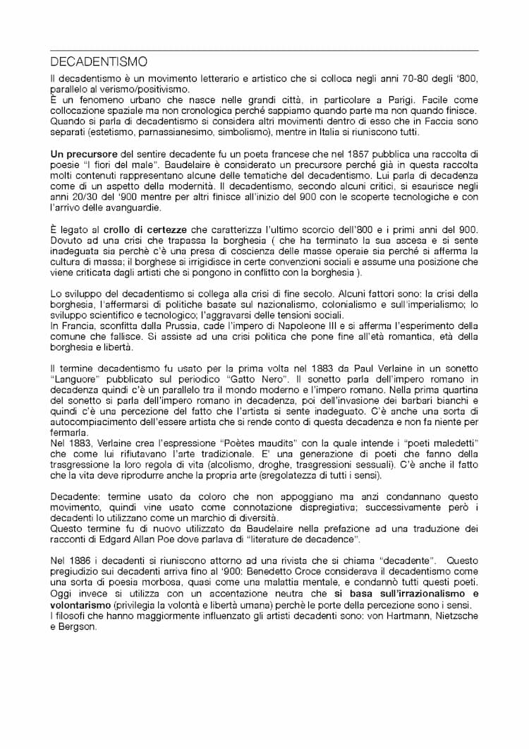Know DECADENTISMO (D’ANNUNZIO e PASCOLI) thumbnail