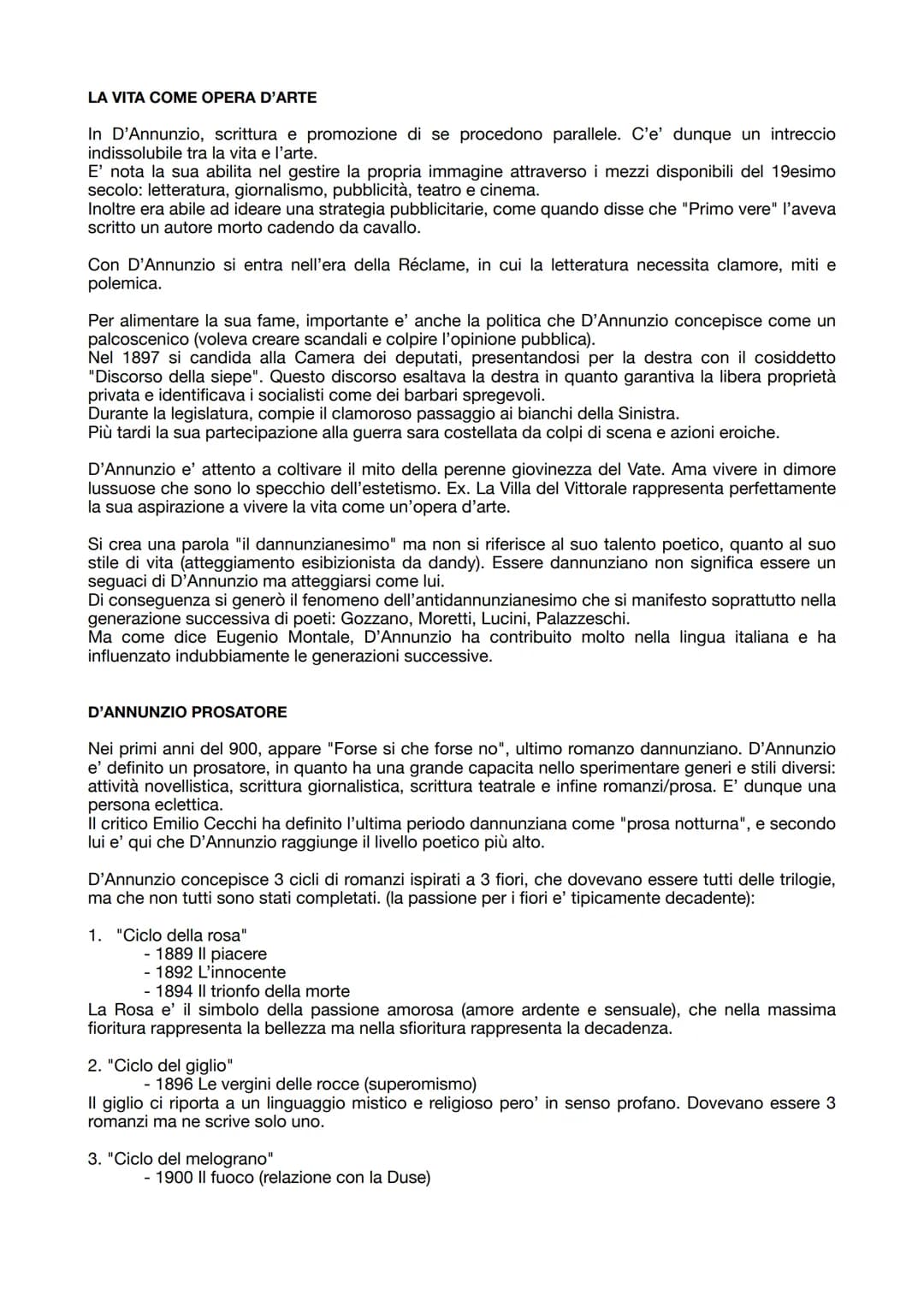 DECADENTISMO
Il decadentismo è un movimento letterario e artistico che si colloca negli anni 70-80 degli '800,
parallelo al verismo/positivi