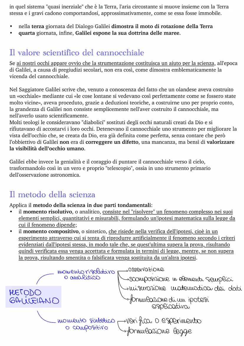 Rivoluzione scientifica
Dalla rivoluzione scientifica in generale, e dalla metodologia galileiana in particolare, emergono:
●
la concezione 