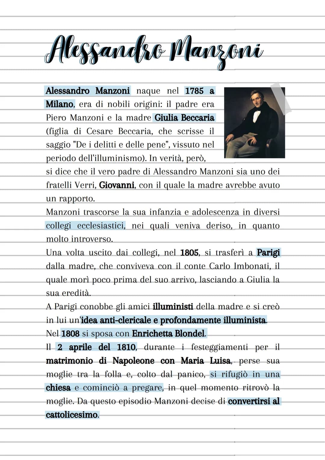 i Promessi Sposi
2
Uno dei pilastri fondamentali della lingua e cultura italiana
si tratta di un romanzo storico
storia non di "principici e