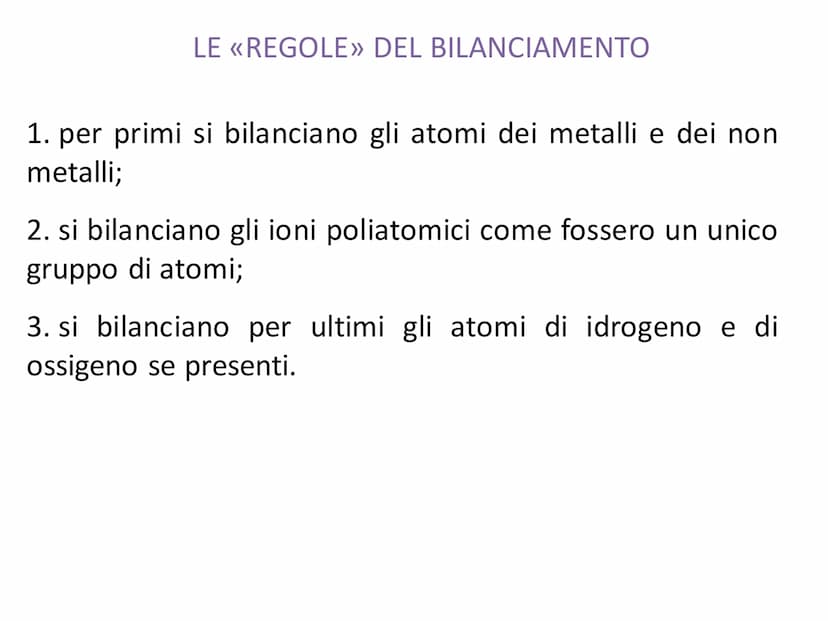 LE EQUAZIONI DI REAZIONE
Una
reazione (o
(o equazione) chimica è una
trasformazione di sostanze dette reagenti in altre
sostanze dette prodo