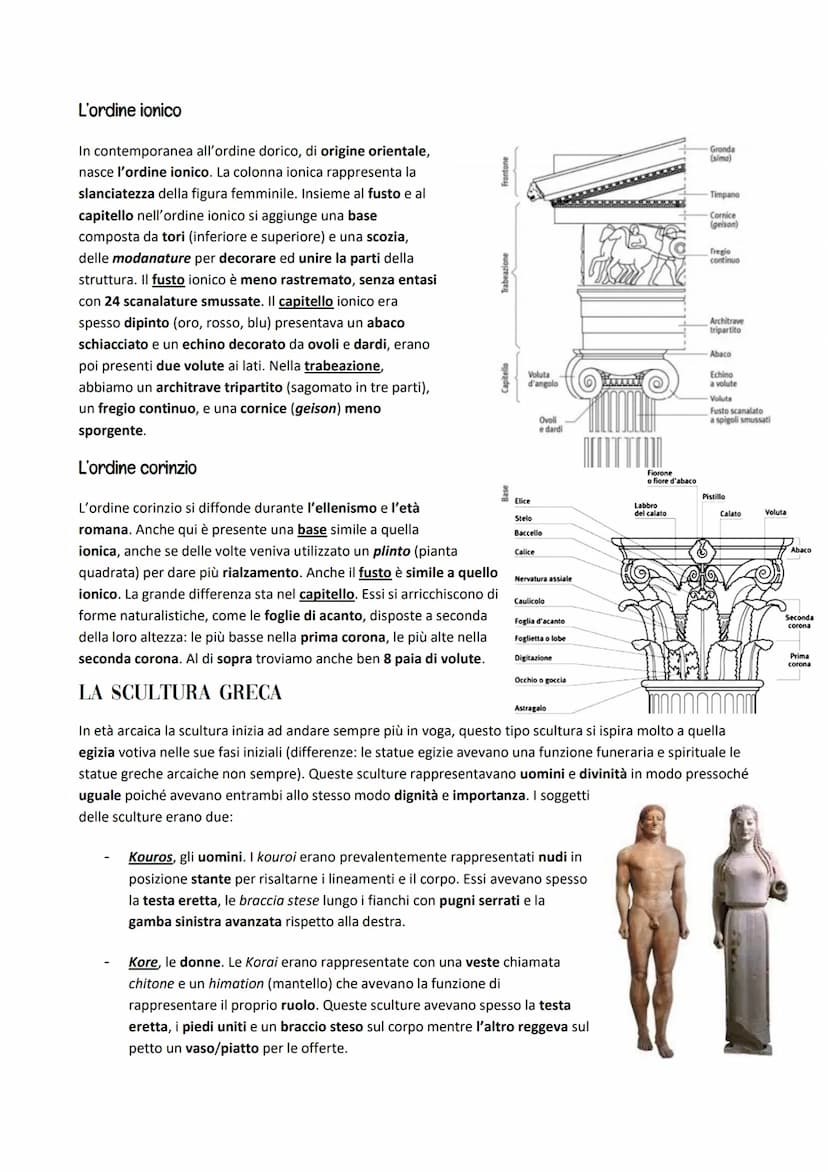 L'ARTE GRECA
Il tempio e le sue tipologie
L'arte greca è caratterizzata dalla struttura architettonica del tempio, la casa terrena degli dei