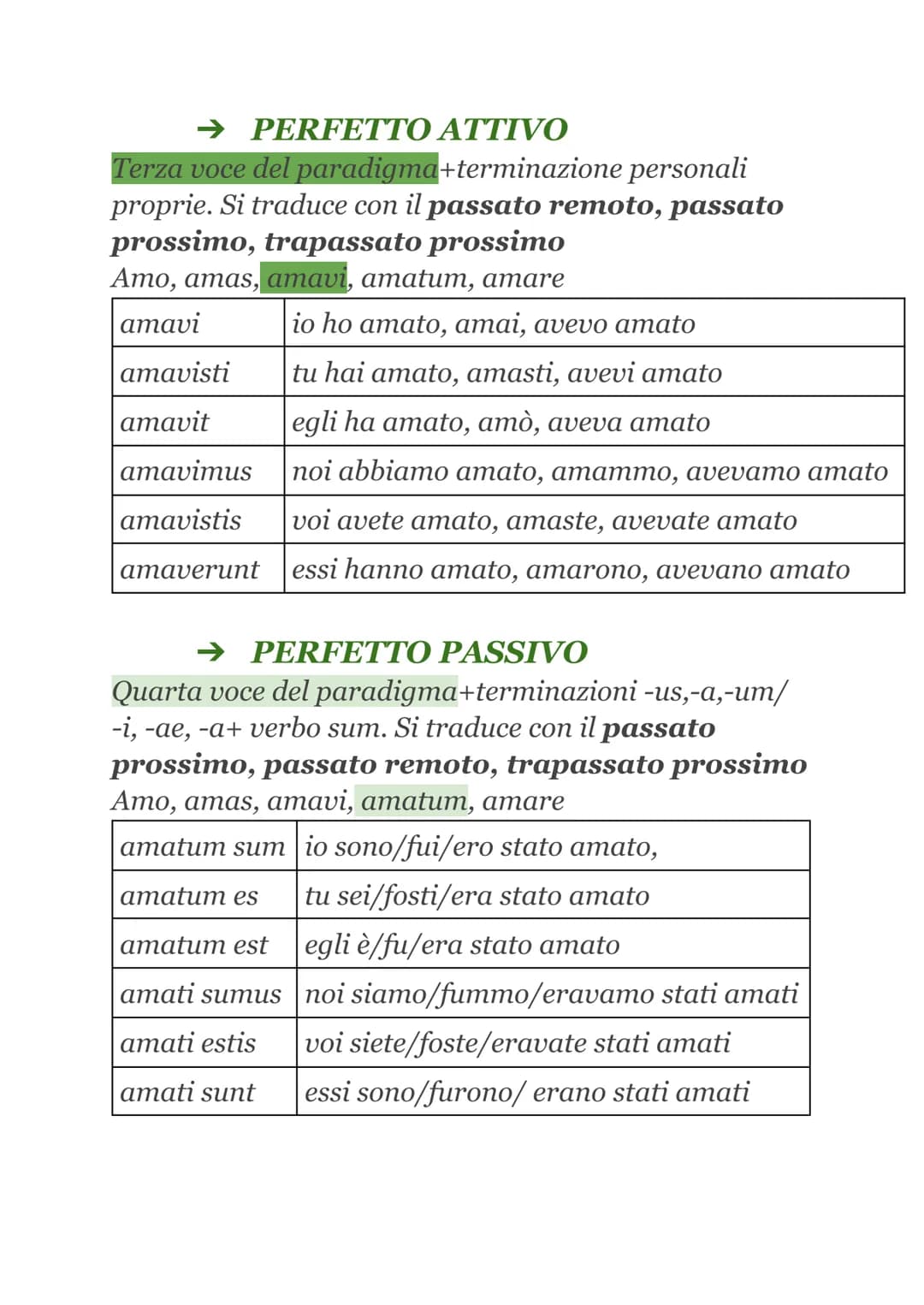 TEMPI E MODI VERBALI
• FLESSIONE VERBALE
Il verbo latino
es. AMABANT
si flette
in base a
Tema radice+vocale tematica
➤ Suffisso temporale
➤ 