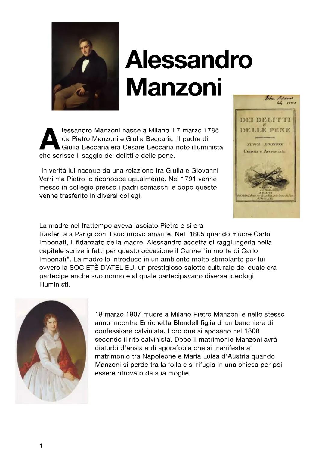 Alessandro Manzoni e promessi sposi 
