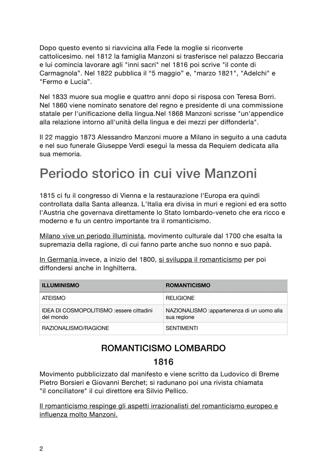 Alessandro
Manzoni
A
lessandro Manzoni nasce a Milano il 7 marzo 1785
da Pietro Manzoni e Giulia Beccaria. Il padre di
Giulia Beccaria era C