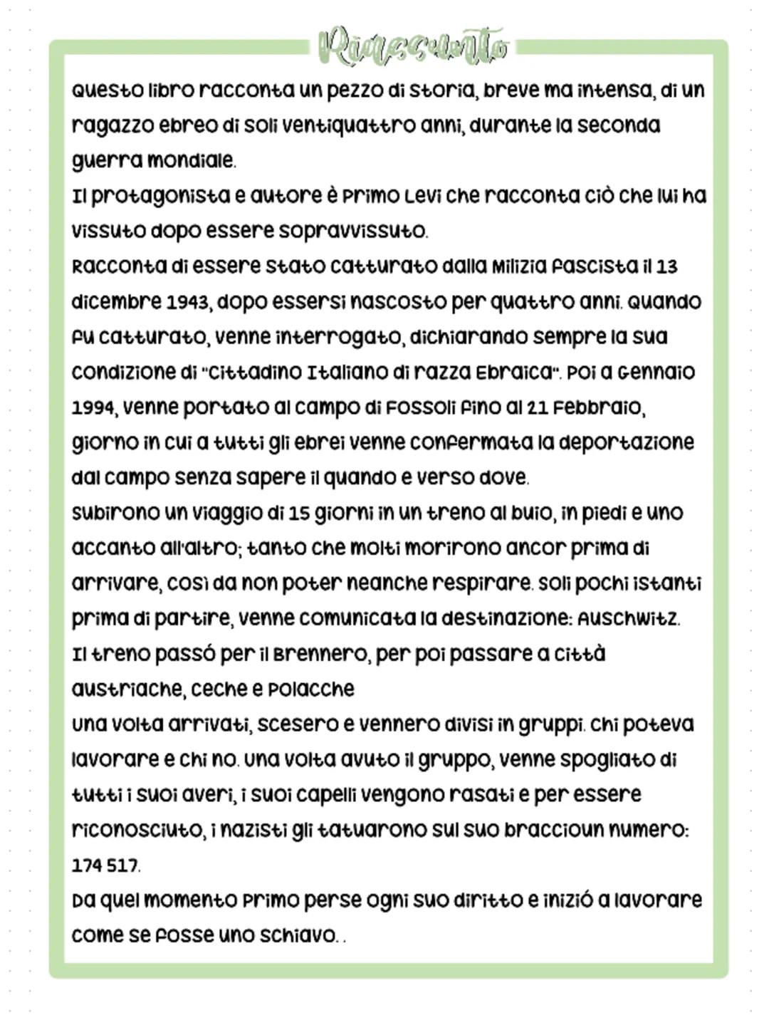 Se questo è il clochro
Copertina
Autore
PRIMO LEVI
SE QUESTO È UN UOMO
Descrizine
È una testimonianza importante di un periodo centrale dell