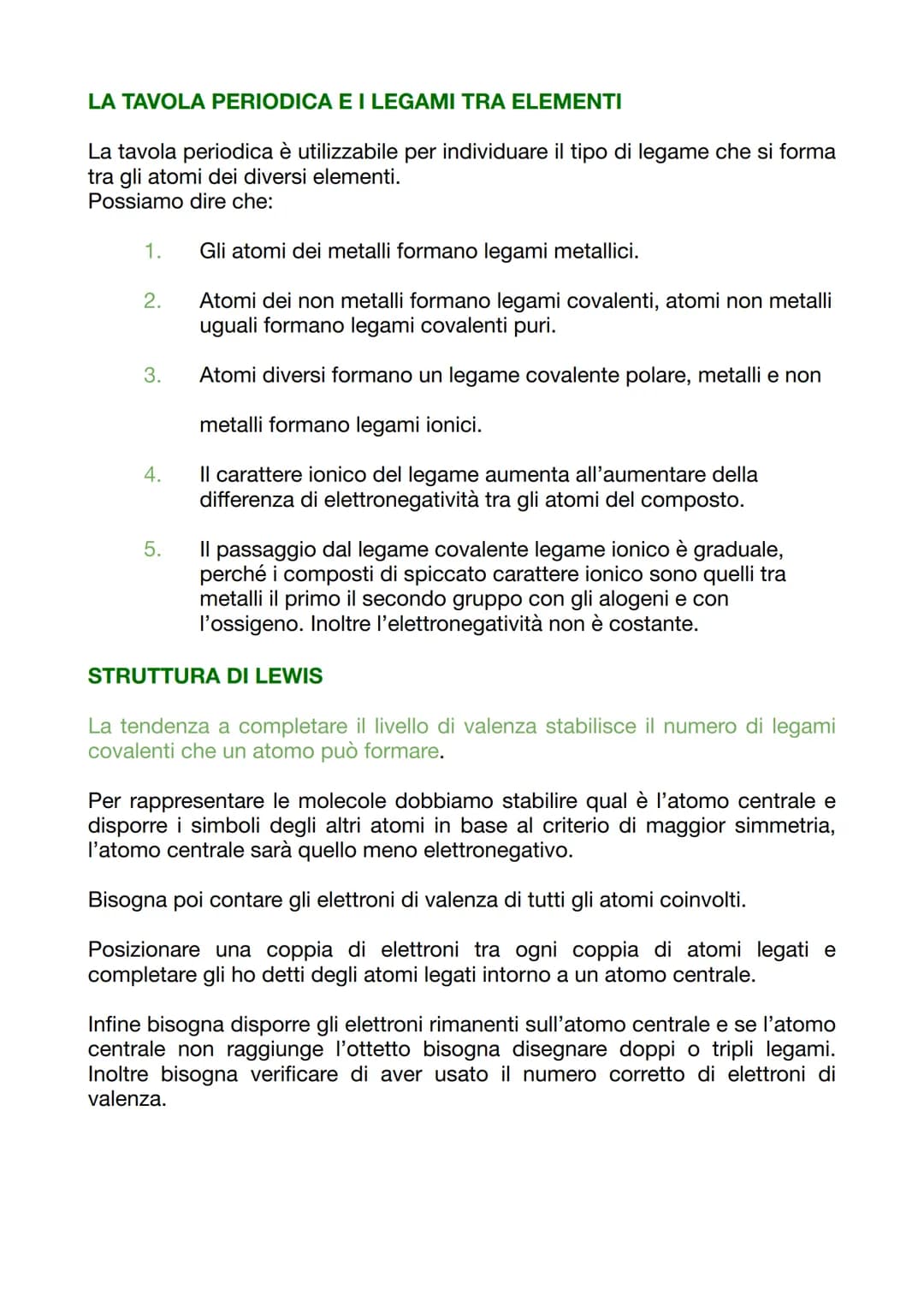 LEGAMI TRA DUE ATOMI
I LEGAMI CHIMICI
Gli elementi presenti in natura sono 89, e tutti i corpi dell'universo esistono
perché questi elementi