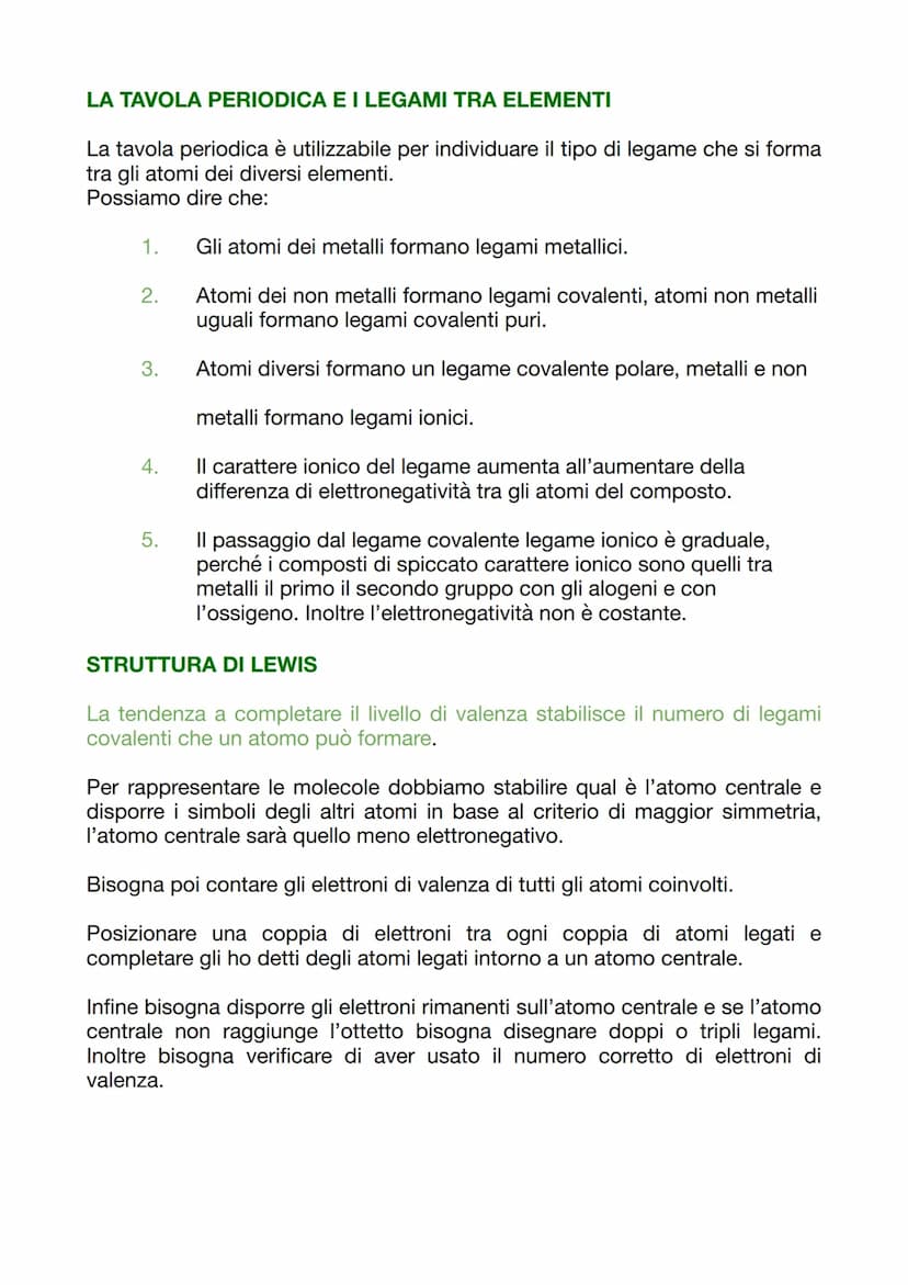 LEGAMI TRA DUE ATOMI
I LEGAMI CHIMICI
Gli elementi presenti in natura sono 89, e tutti i corpi dell'universo esistono
perché questi elementi