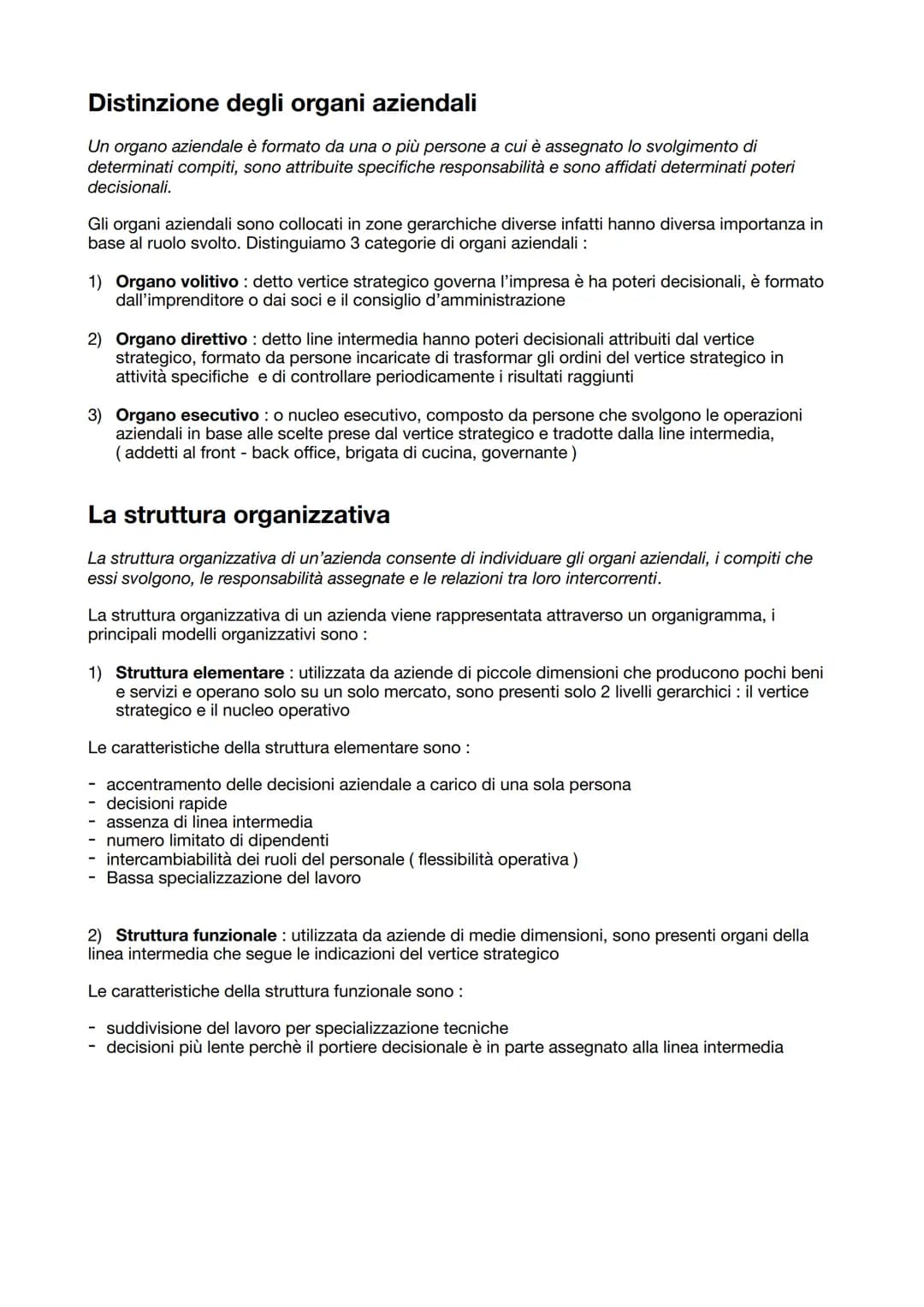 L'organizzazione del lavoro nelle imprese turistiche
Per organizzazione del lavoro s'intende l'attività con cui si realizza la combinazione
