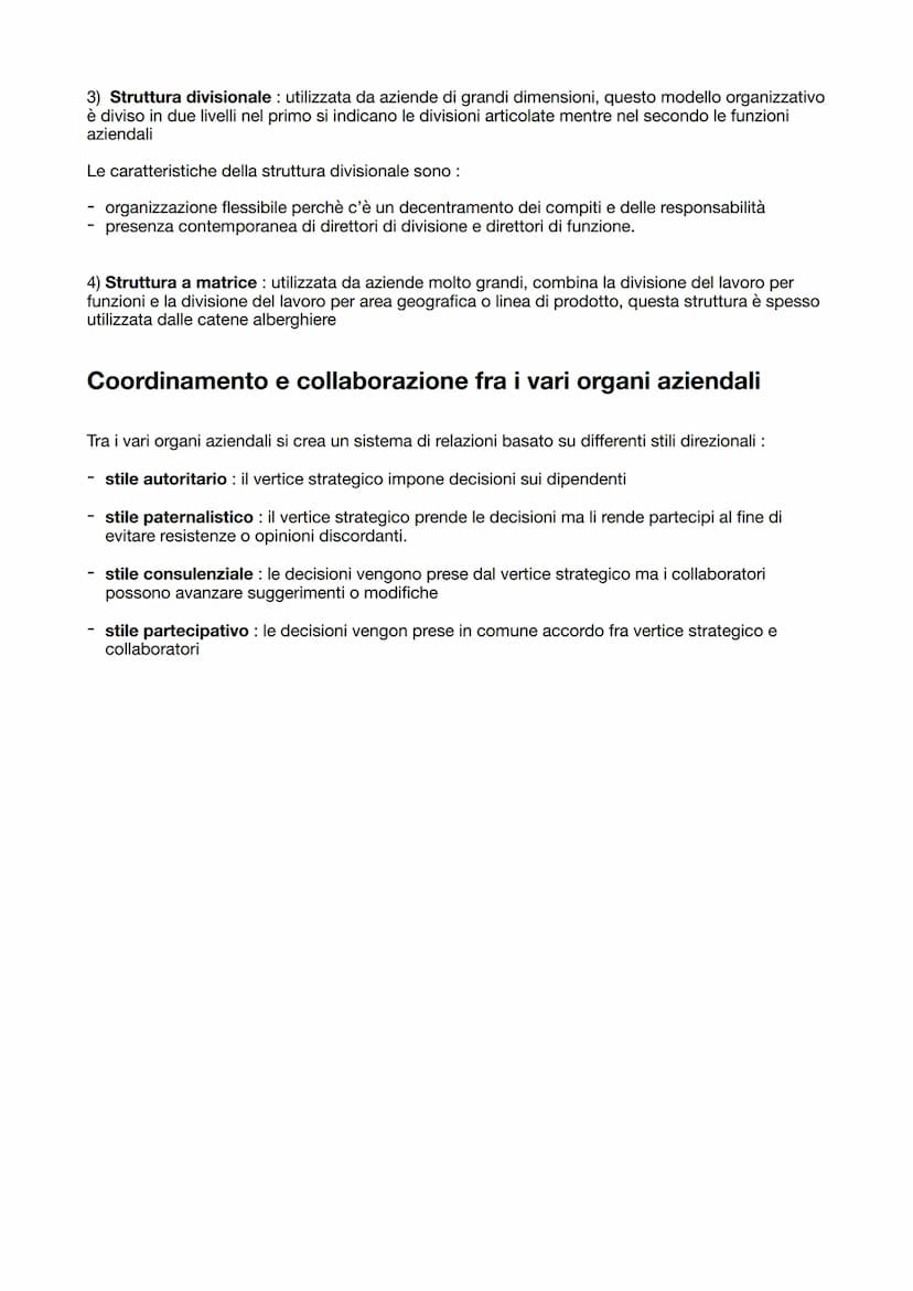 L'organizzazione del lavoro nelle imprese turistiche
Per organizzazione del lavoro s'intende l'attività con cui si realizza la combinazione
