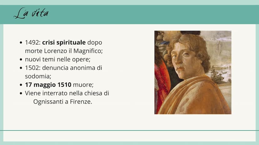 Sandro Bofficelle
Giulia Novellini
Valentina Sandrini Vita
• Alessandro di Mariano Filipepi;
quartiere di Santa Maria Novella;
●
• soprannom
