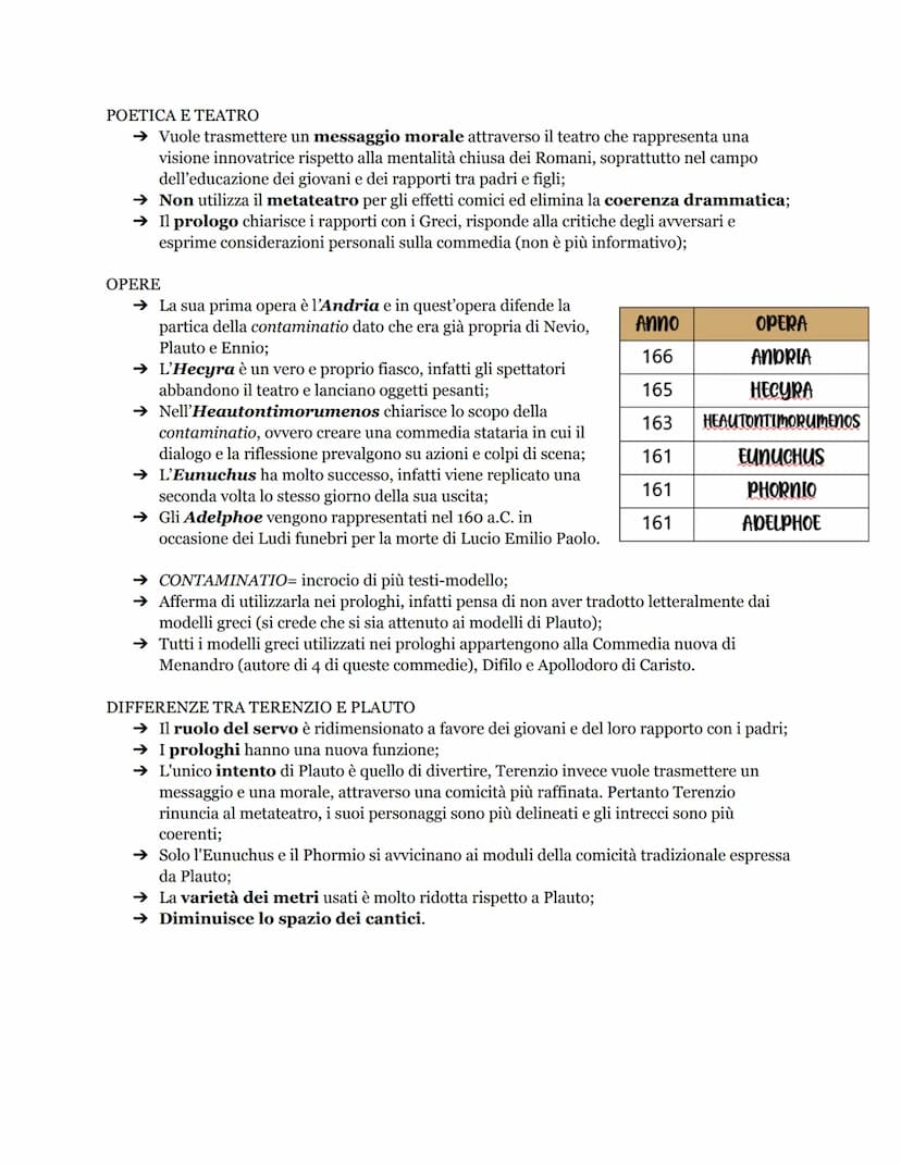 Terenzio
VITA
→ Nacque nel 185/184 a.C. a Cartagine (Africa) e giunse a Roma come schiavo del
senatore Terenzio Lucano, il quale decise di f