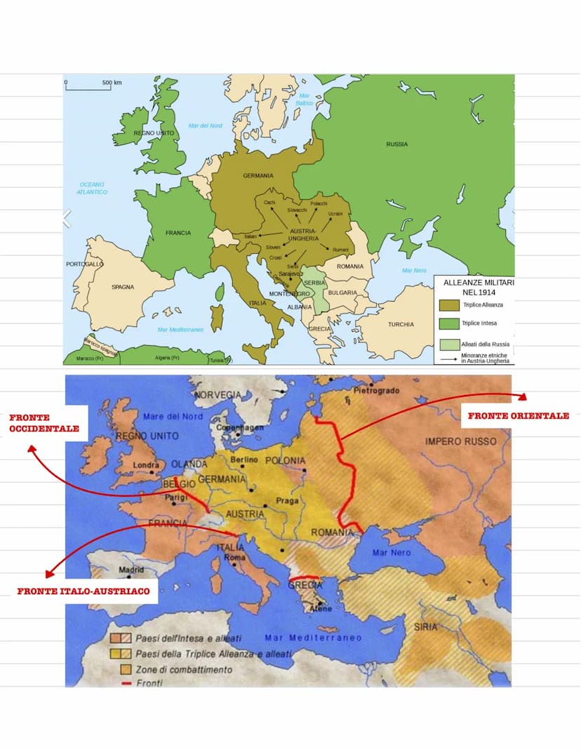 LA PRIMA GUERRA MONDIALE
La prima guerra mondiale ebbe inizio nel 1914 e terminó nel 1918. Le cause furono principalmente
di carattere polit
