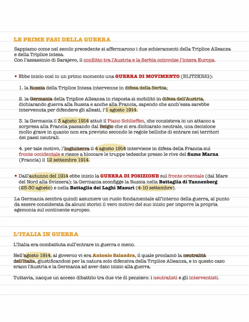 LA PRIMA GUERRA MONDIALE
La prima guerra mondiale ebbe inizio nel 1914 e terminó nel 1918. Le cause furono principalmente
di carattere polit