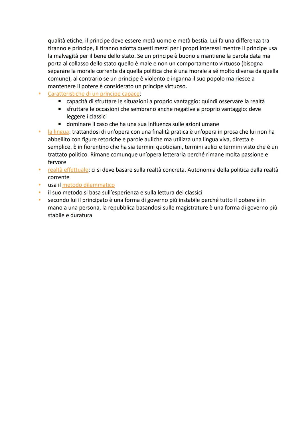 # Machiavelli

*   fu molto attivo nella realtà politica di Firenze ma con il ritorno dei Medici fu allontanato
dalla vita politica e quello