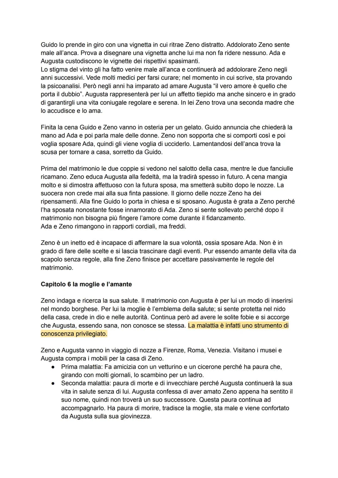 La coscienza di Zeno
Il dottore gli ha prescritto di scrivere la sua vita per capirsi meglio, smettere di fumare e
facilitare la riemersione