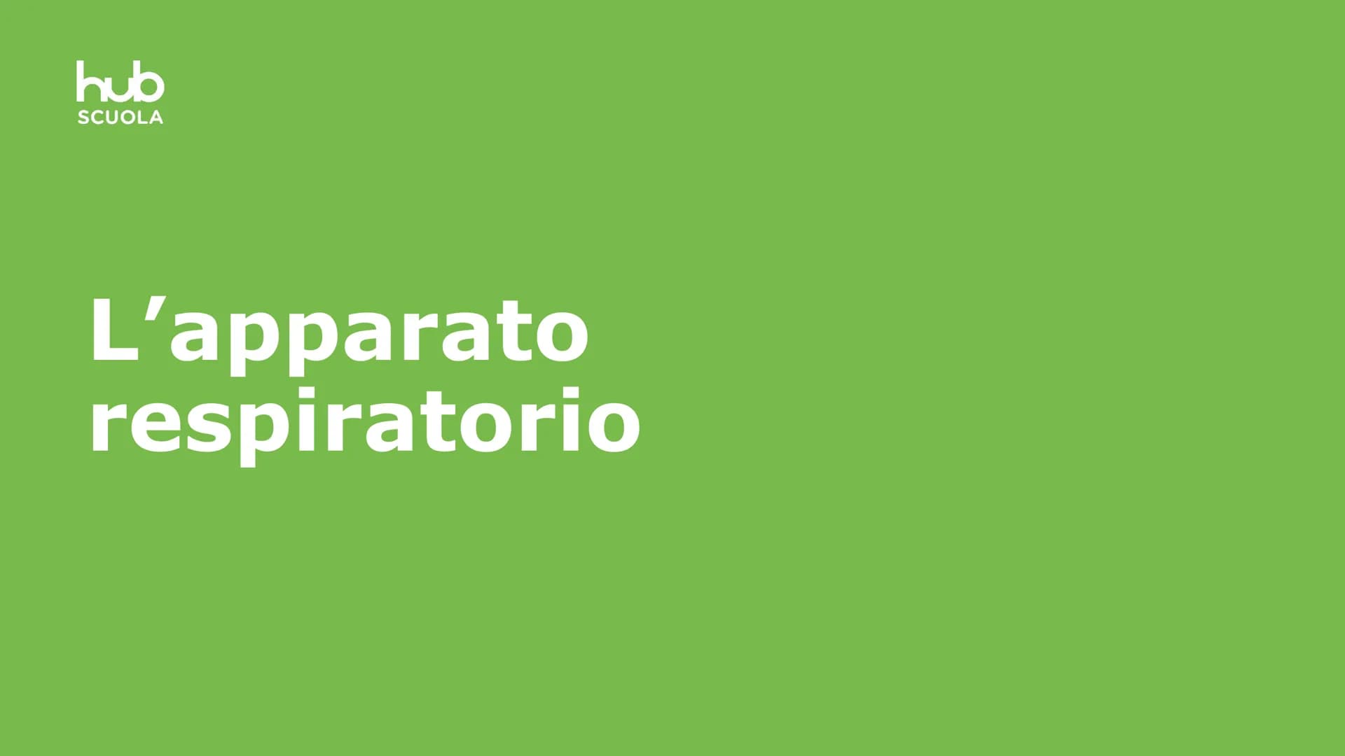 hub
SCUOLA
L'apparato
respiratorio hub
SCUOLA
L'apparato respiratorio fornisce
ossigeno al nostro corpo
ed espelle anidride carbonica
ed ele