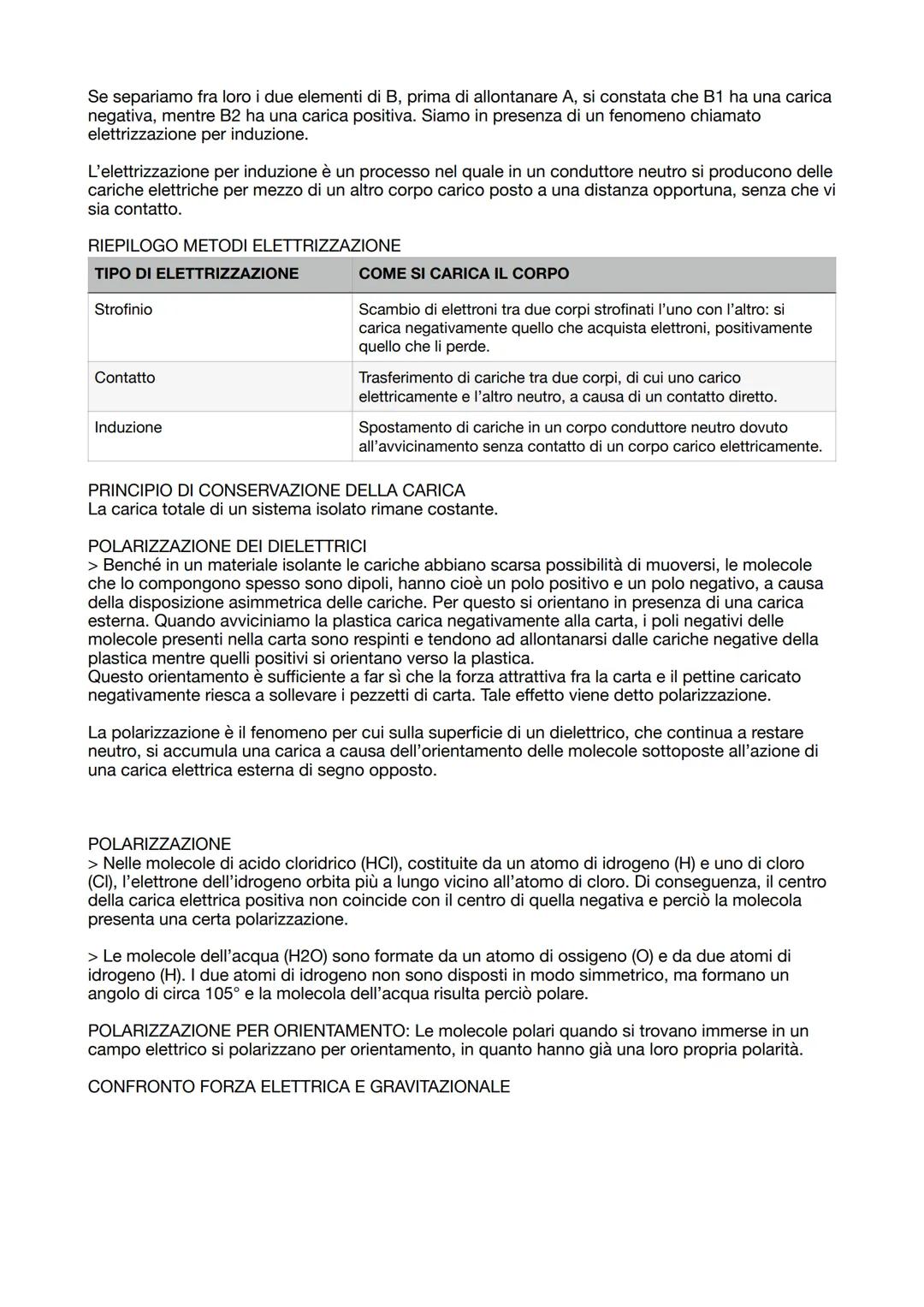 FENOMENI ELETTROSTATICI E CAMPI ELETTRICI
CARICA ELETTRICA
Gli antichi Greci avevano osservato che strofinando l'ambra, una resina fossile d