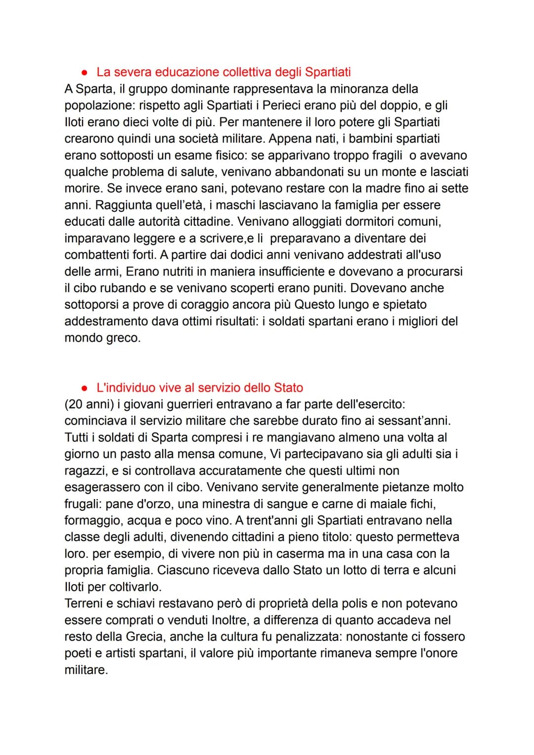 STORIA
● LE ORIGINI DI SPARTA
Tra 12 e 11 secolo i Dori conquistano buona parte della Grecia e giunti
nella parte meridionale del Peloponnes