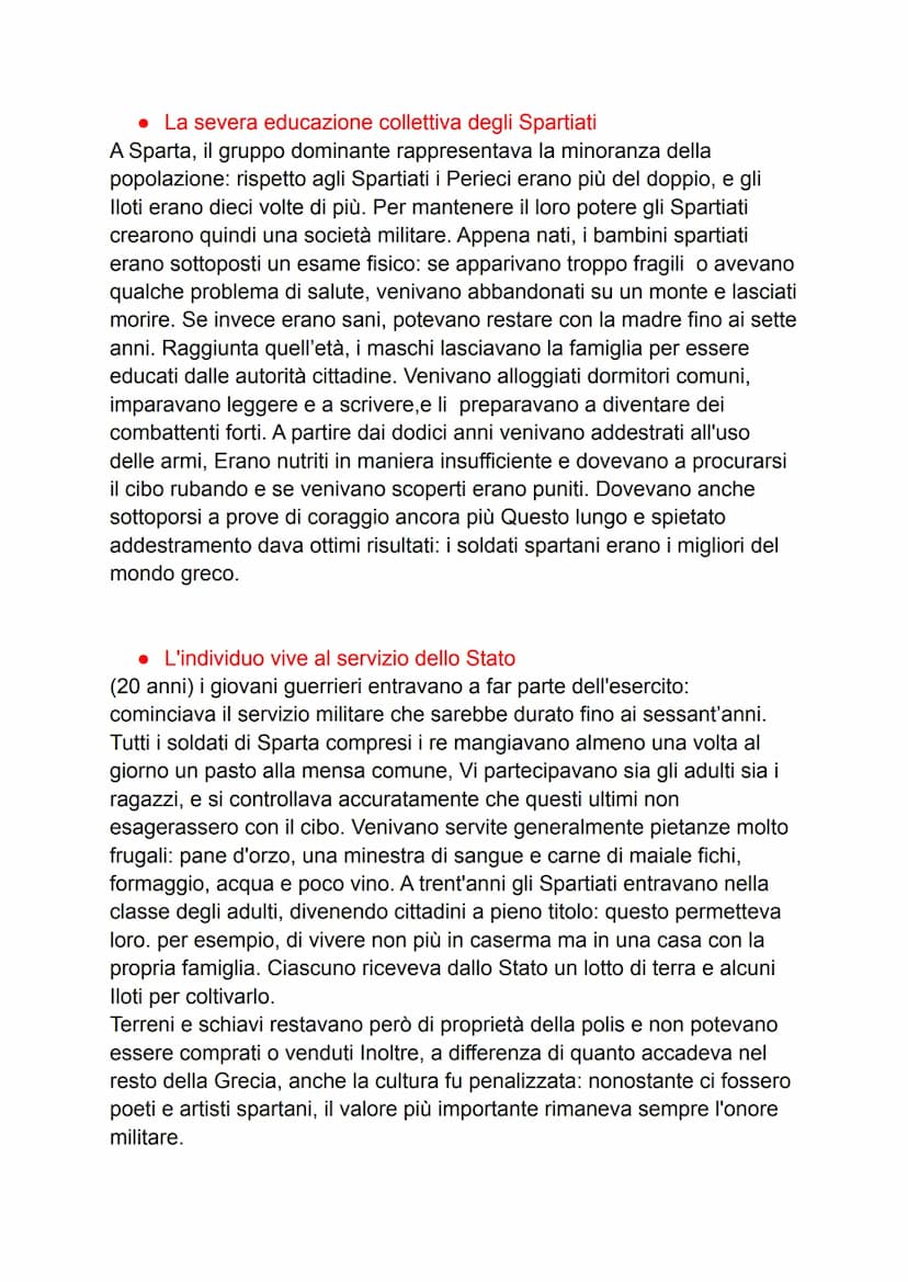 STORIA
● LE ORIGINI DI SPARTA
Tra 12 e 11 secolo i Dori conquistano buona parte della Grecia e giunti
nella parte meridionale del Peloponnes