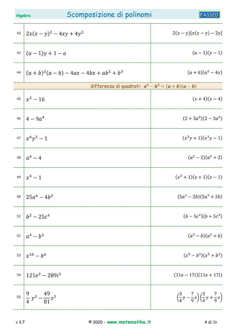 Algebra
1 2a²-4ab
2
3
4
5
6
7
8
ab² + ab
6ab³ +9a²b
3x³ - 2x²
13
15x²y - 10x³
20ax² - 15a²x
v 3.7
50x²y³ - 20xy4
9 3x³y³ - 15x³
121x4 - 132x