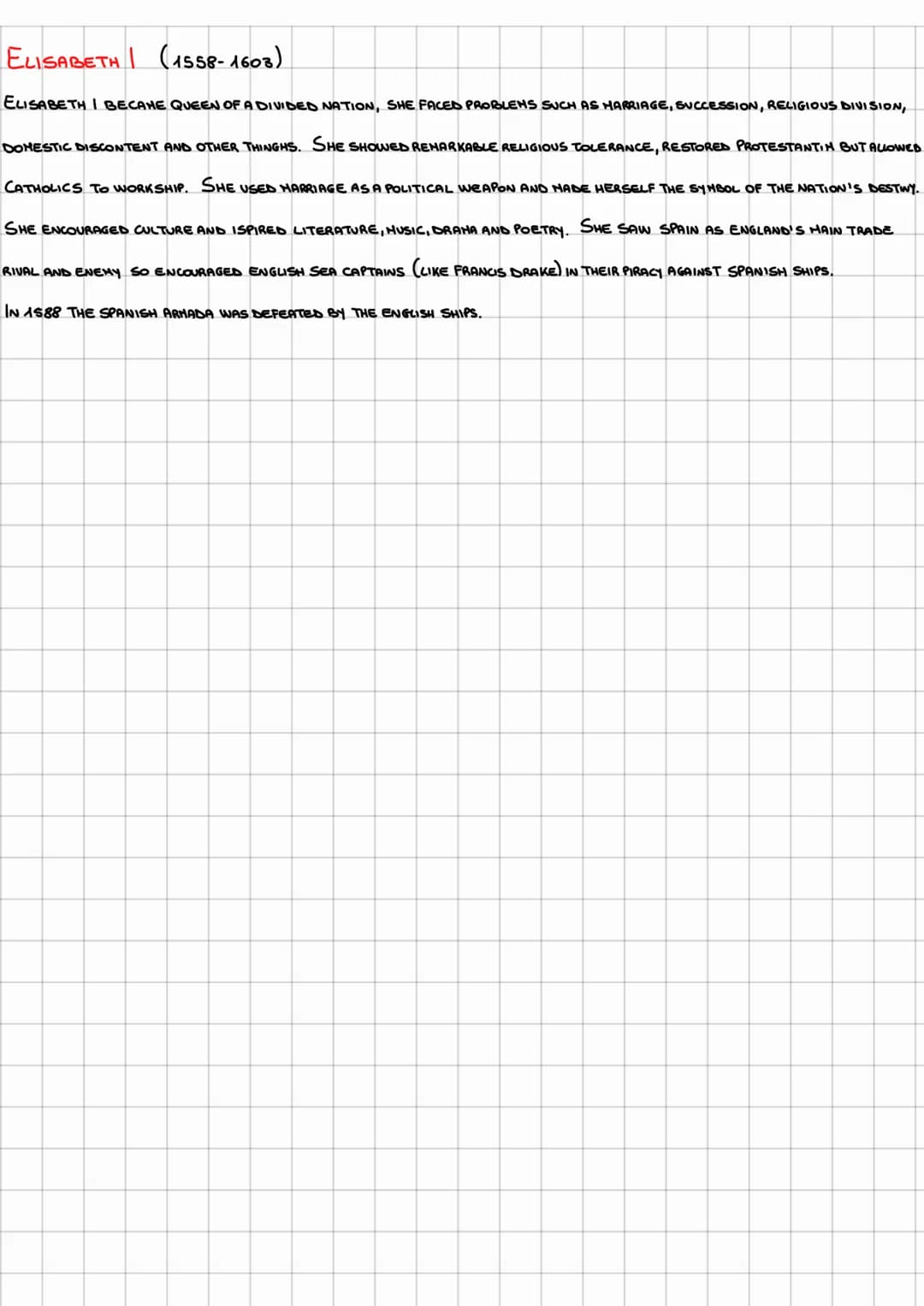THE TUDORS
THE TUDORS RULED ENGLAND FOR NEARLY 120 YEARS. DURING THAT TIME, ENGLAND:
1 BEGAN TO ESTABLISH ITS NAVAL SUPREMACY AND ACQUIRED T