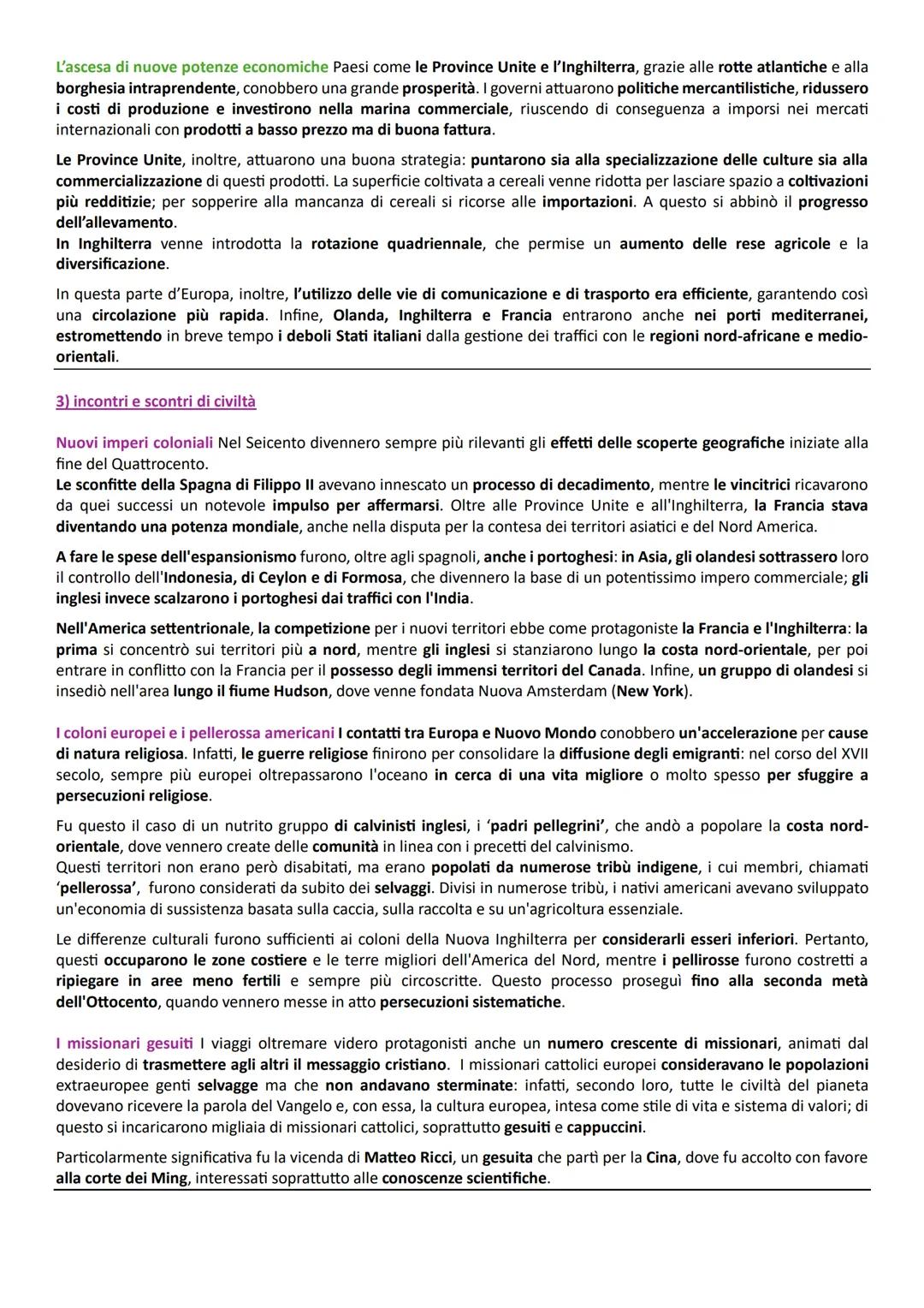 1) L'Europa in recessione
Capitolo 17: l'Europa tra crisi e innovazione
Un'epoca di transizione II XVII secolo fu un periodo di crisi genera