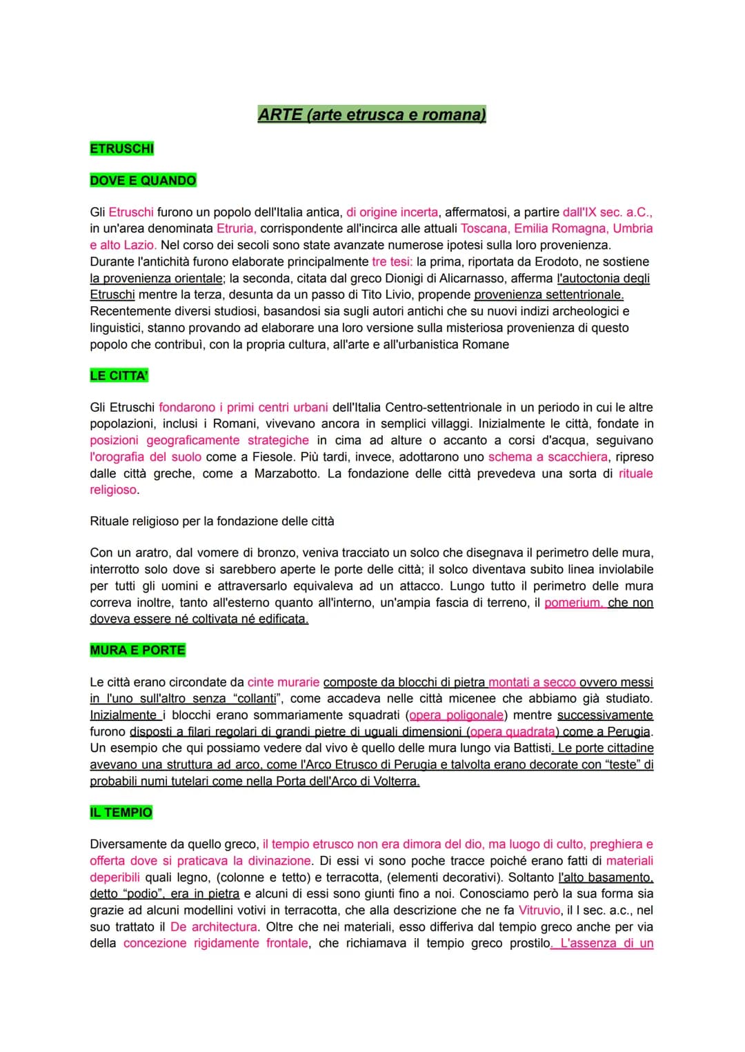 ETRUSCHI
DOVE E QUANDO
Gli Etruschi furono un popolo dell'Italia antica, di origine incerta, affermatosi, a partire dall'IX sec. a.C.,
in un