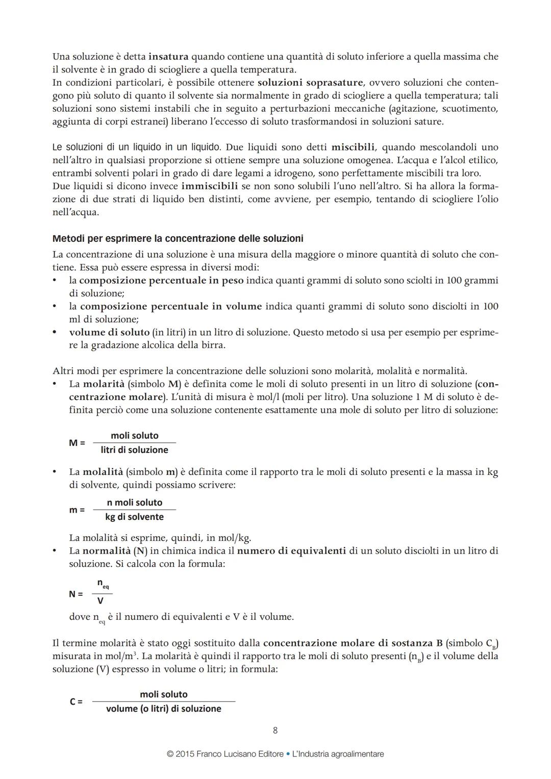 La Chimica generale in breve
La chimica è quella parte della scienza che studia la struttura, le proprietà e le trasformazioni della
materia