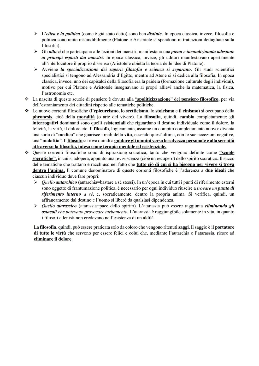 RIASSUNTI: DALL'ELLENISMO ALLA SCOLASTICA
Introduzione alla filosofia ellenistica
Il contesto storico, sociale e culturale
L'età ellenistica