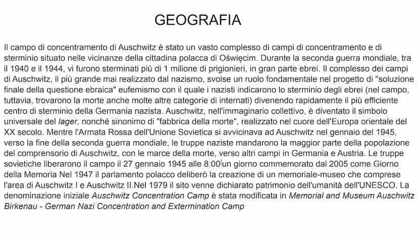 COLLEGAMENTI
FRANCESE: caso dreyfus
ITALIANO: primo levi
ARTE: David Olère: "Il cibo dei morti per i vivi"
SCIENZE: gli esperimenti sugli eb