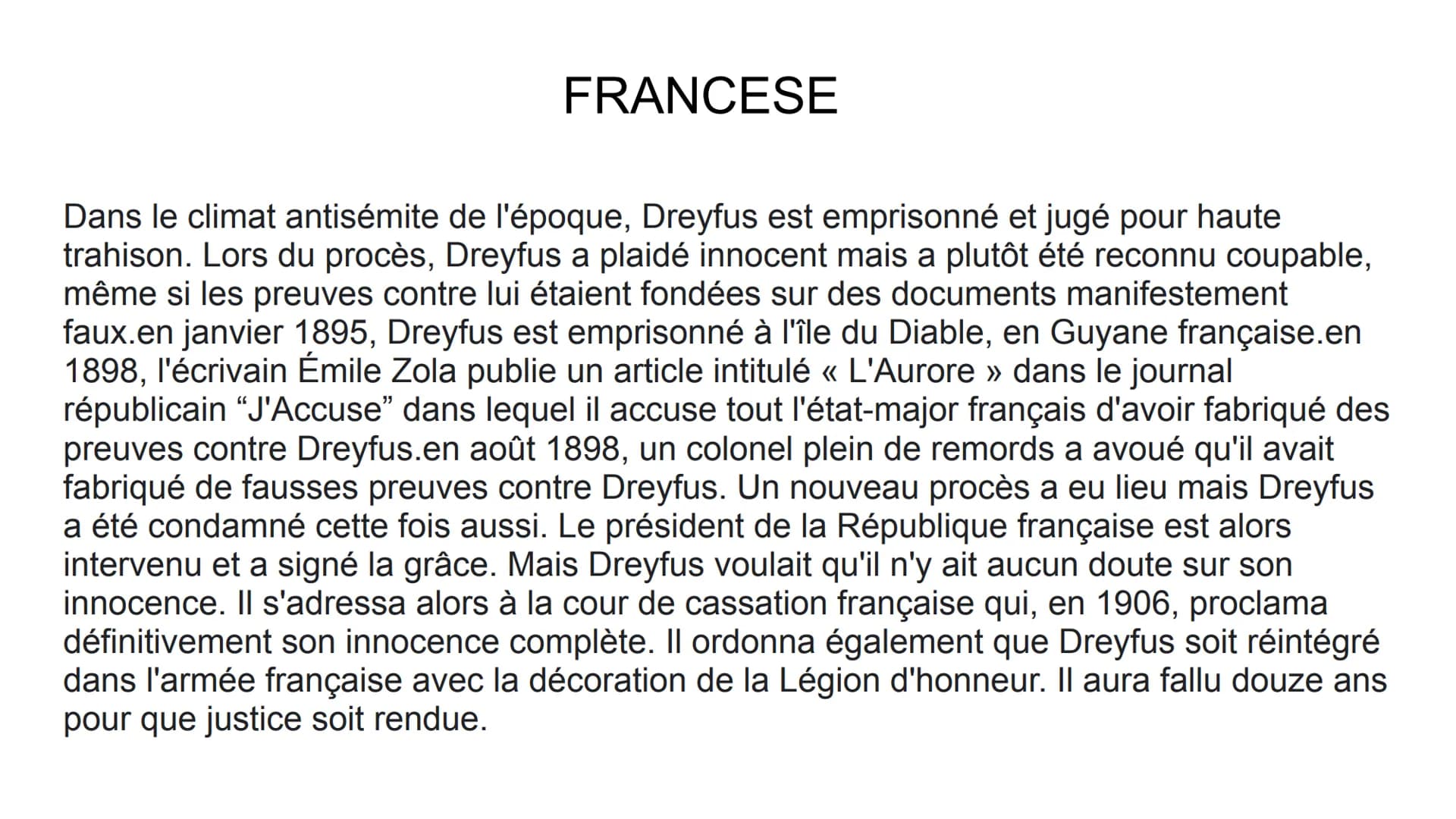COLLEGAMENTI
FRANCESE: caso dreyfus
ITALIANO: primo levi
ARTE: David Olère: "Il cibo dei morti per i vivi"
SCIENZE: gli esperimenti sugli eb