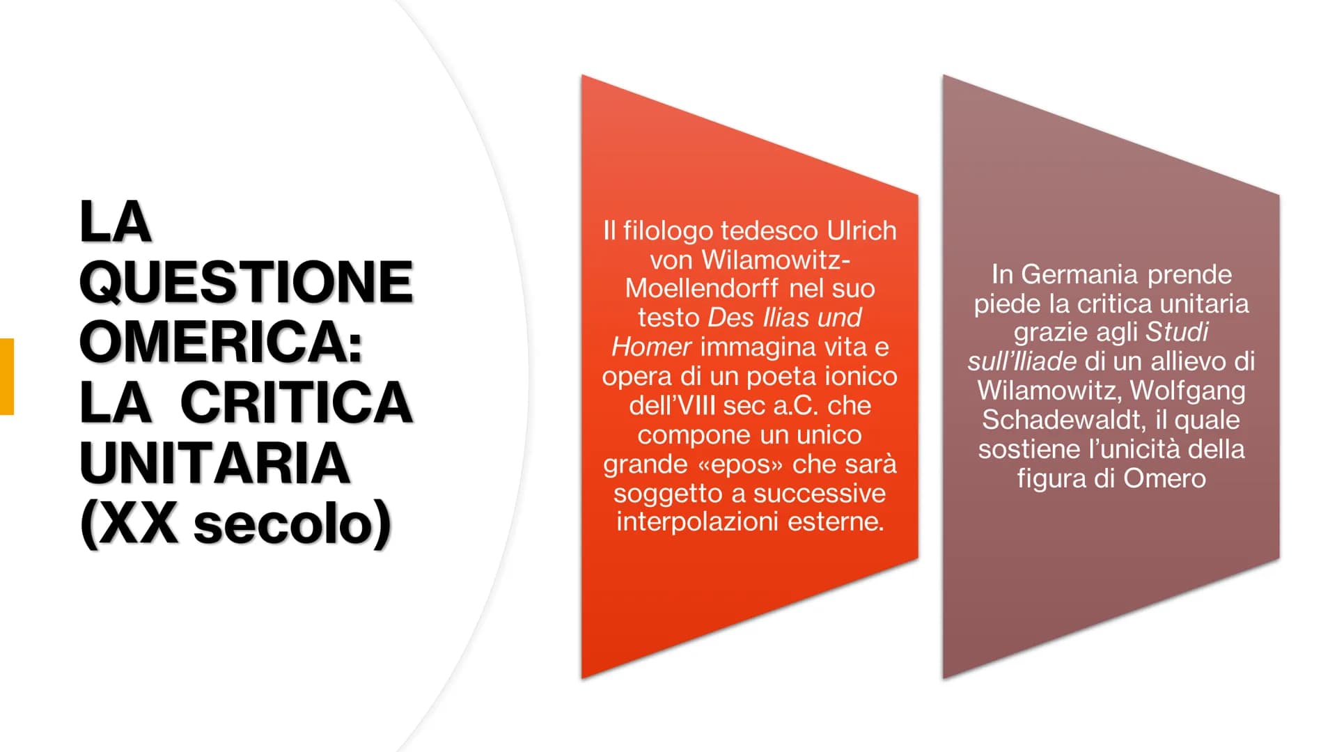 III B
LA
QUESTIONE
OMERICA
BUCCI FABRIZIO
DE FELICE BENEDETTA
N.B. Le informazioni presenti su questa presentazione sono state interamente r