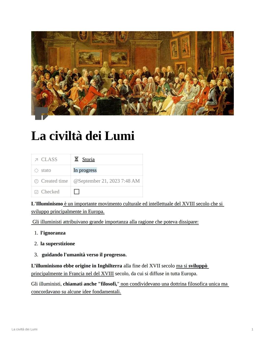 Illuminismo: Cos'è e Principali Caratteristiche