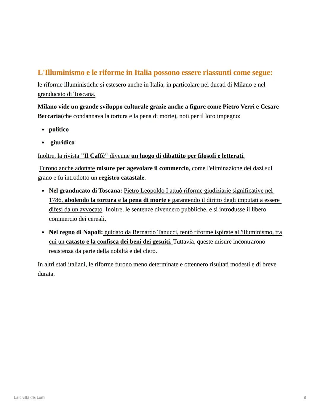 La civiltà dei Lumi
7 CLASS
Storia
In progress
Created time @September 21, 2023 7:48 AM
Checked
stato
L'Illuminismo è un importante moviment
