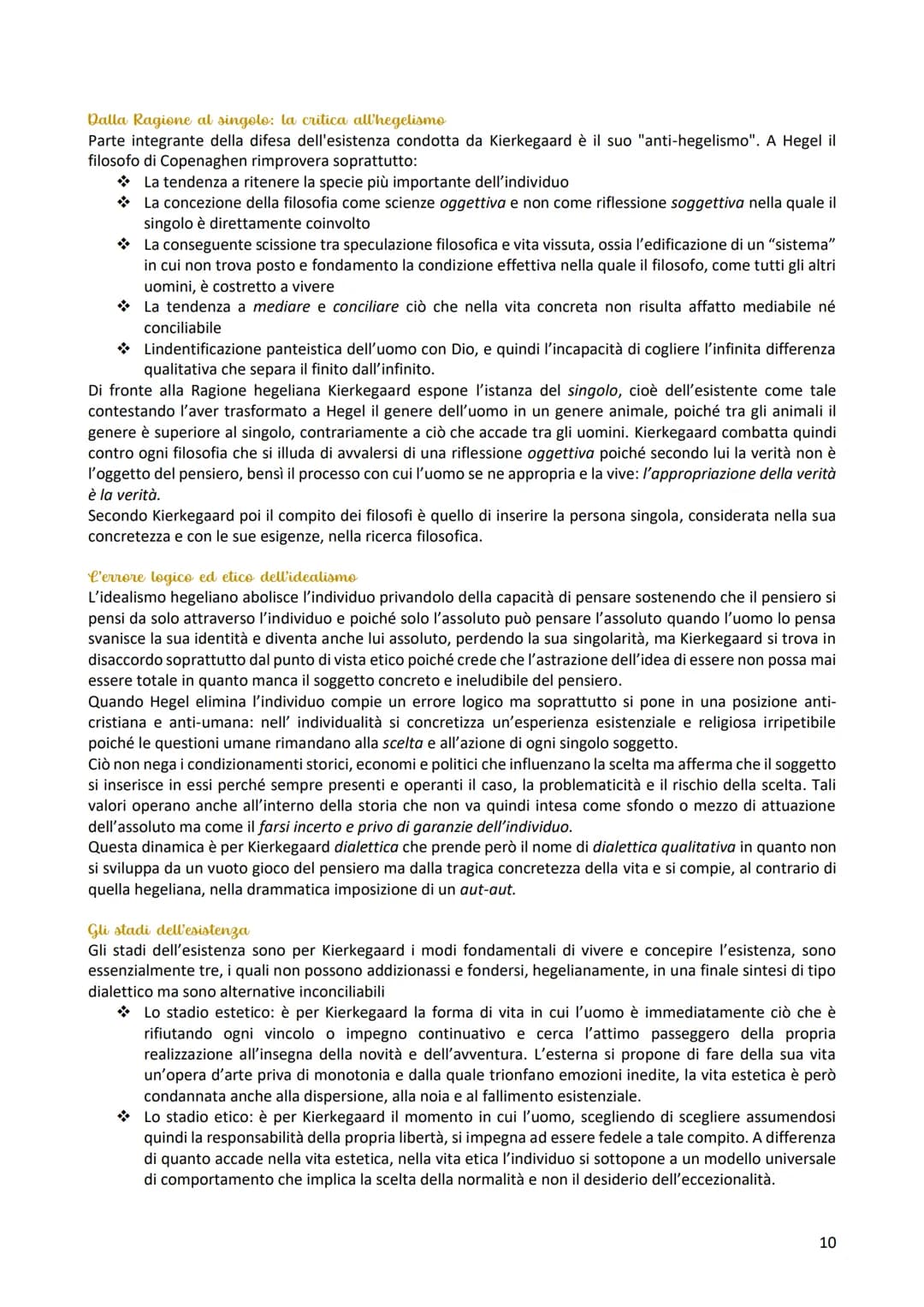 Hegel
Hegel è il primo filosofo che si colloca nella corrente filosofico-letteraria del romanticismo, in cui nasce il
concetto di idealismo,