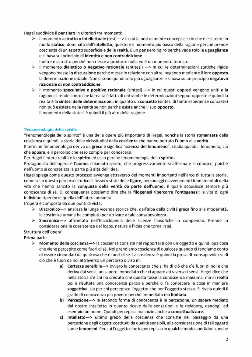 Hegel
Hegel è il primo filosofo che si colloca nella corrente filosofico-letteraria del romanticismo, in cui nasce il
concetto di idealismo,