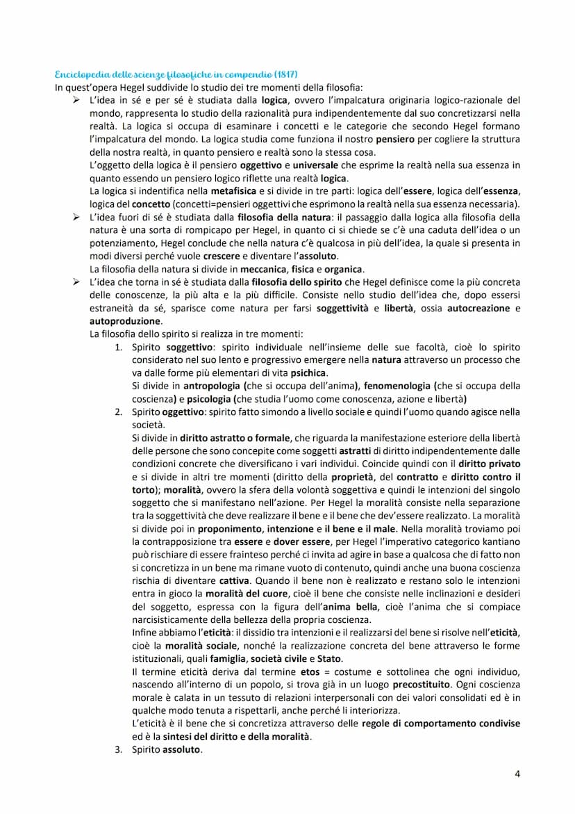 Hegel
Hegel è il primo filosofo che si colloca nella corrente filosofico-letteraria del romanticismo, in cui nasce il
concetto di idealismo,