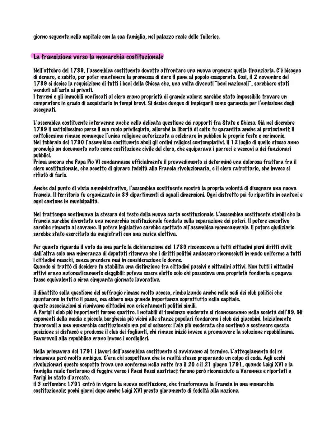 La rivoluzione francese
La crisi dell'Antico regime in Francia
Poco era cambiato in Francia nel corso del XVIII secolo. Il potere del re era