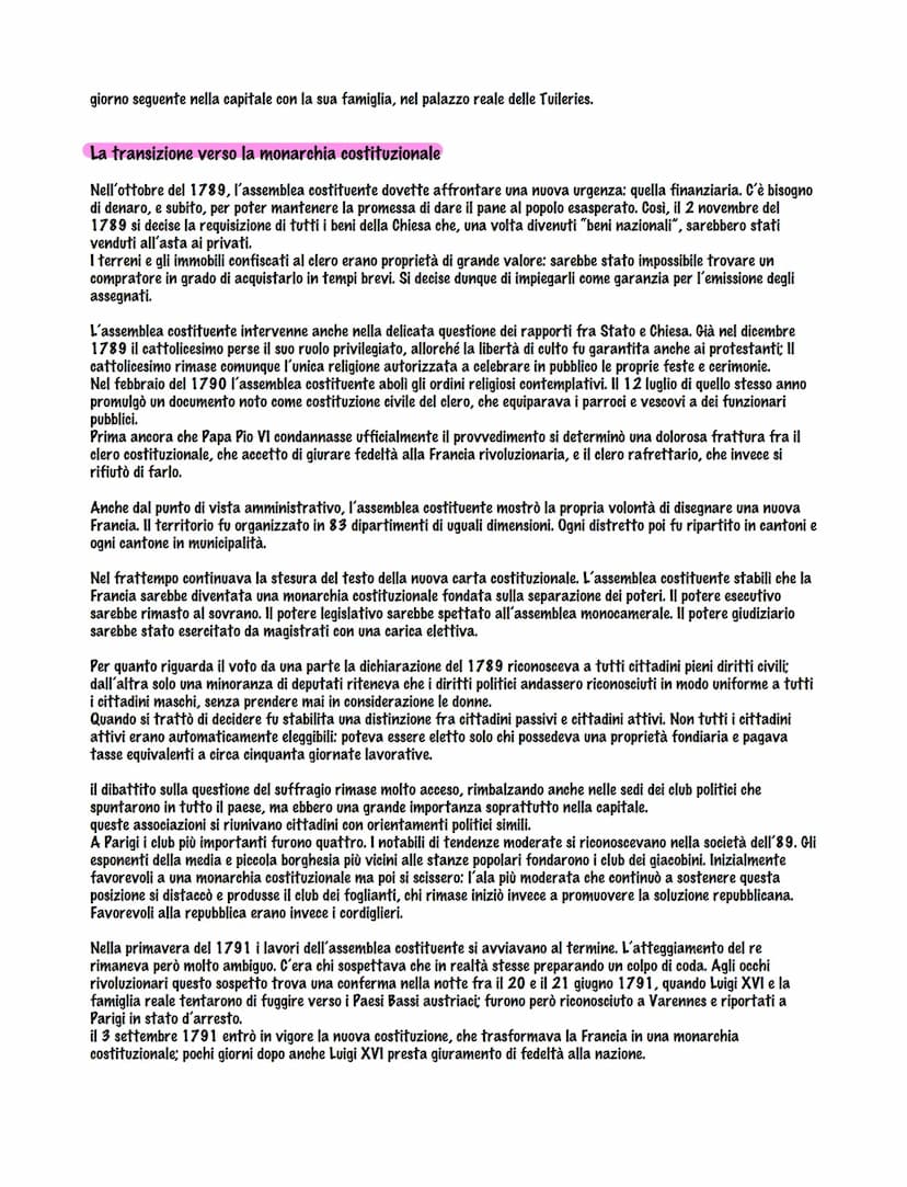 La rivoluzione francese
La crisi dell'Antico regime in Francia
Poco era cambiato in Francia nel corso del XVIII secolo. Il potere del re era