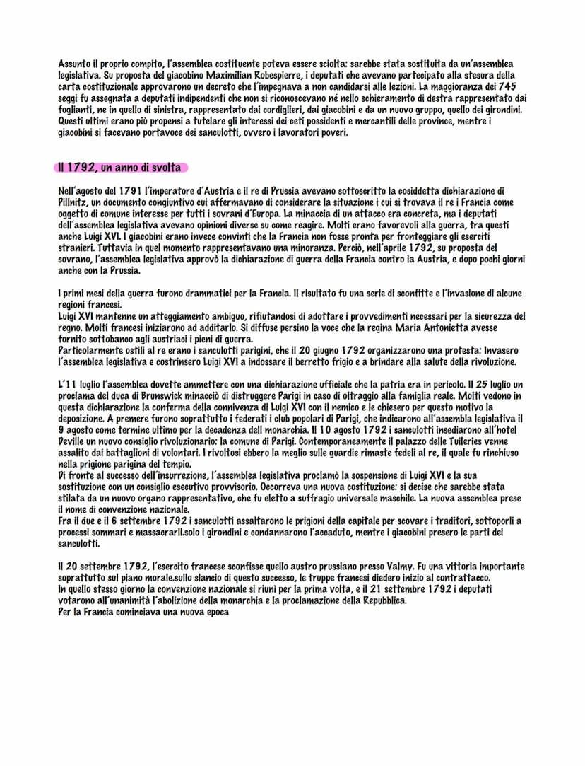 La rivoluzione francese
La crisi dell'Antico regime in Francia
Poco era cambiato in Francia nel corso del XVIII secolo. Il potere del re era