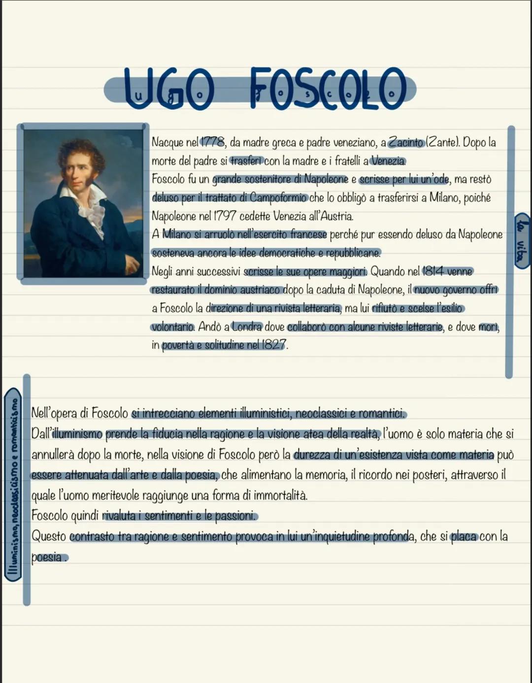 Ugo foscolo