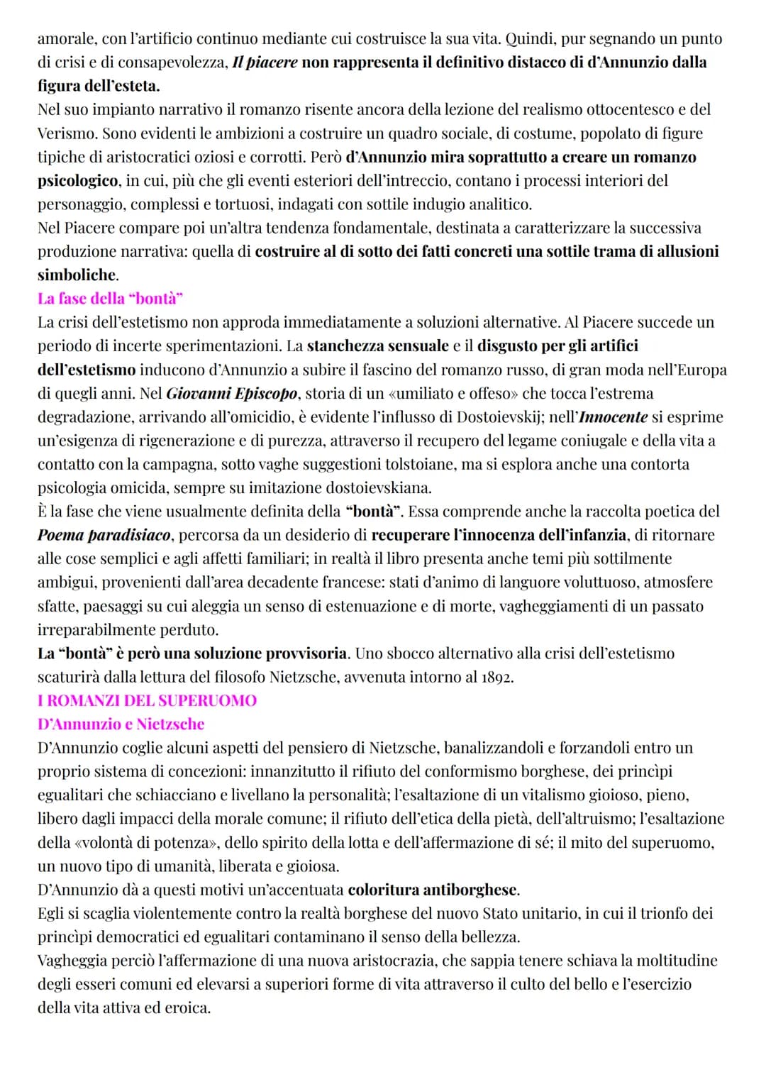 Italiano
Gabriele d'Annunzio
LA VITA
L'esteta
La vita di d'Annunzio può essere considerata una delle sue opere più interessanti:
secondo i p