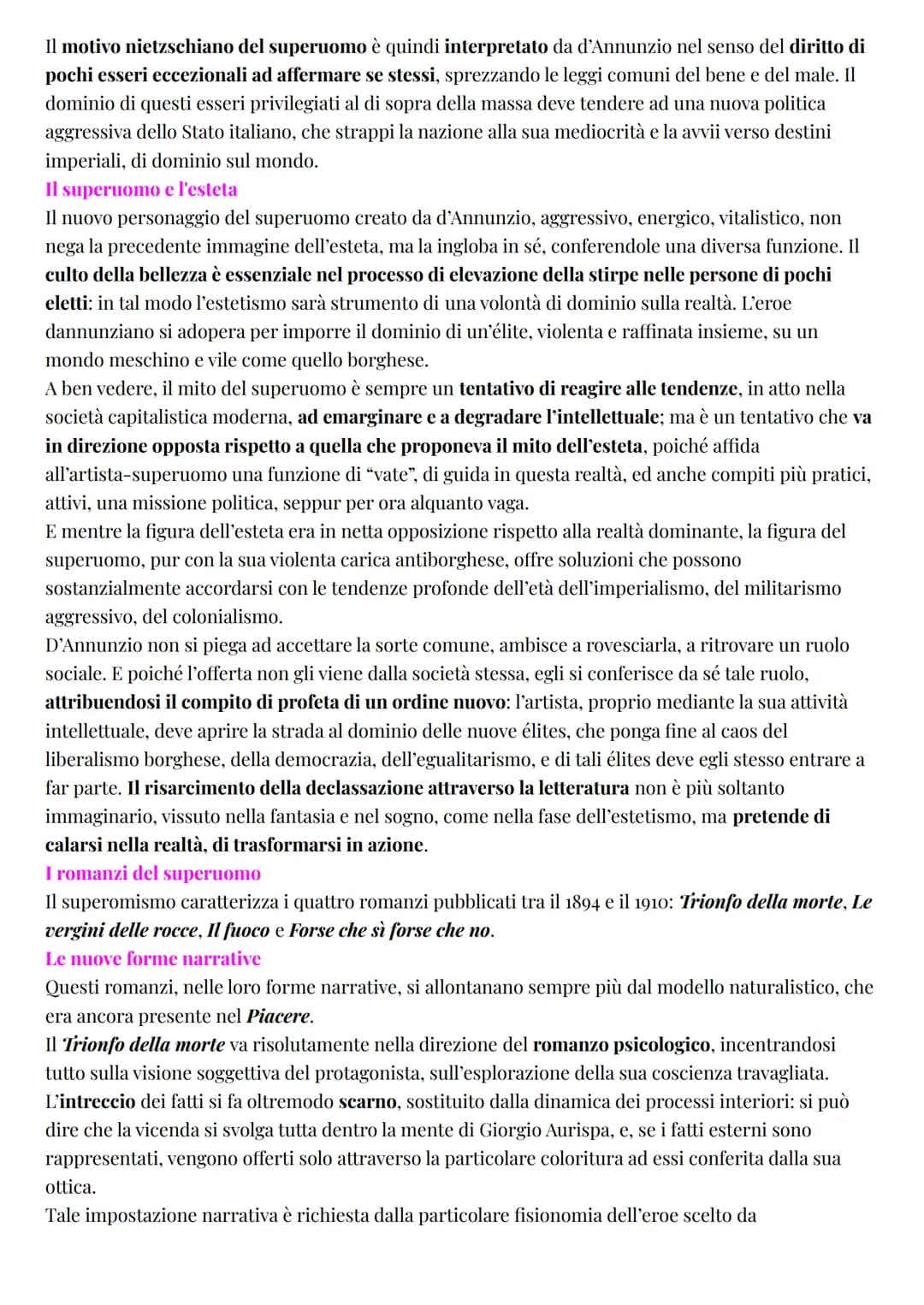 Italiano
Gabriele d'Annunzio
LA VITA
L'esteta
La vita di d'Annunzio può essere considerata una delle sue opere più interessanti:
secondo i p