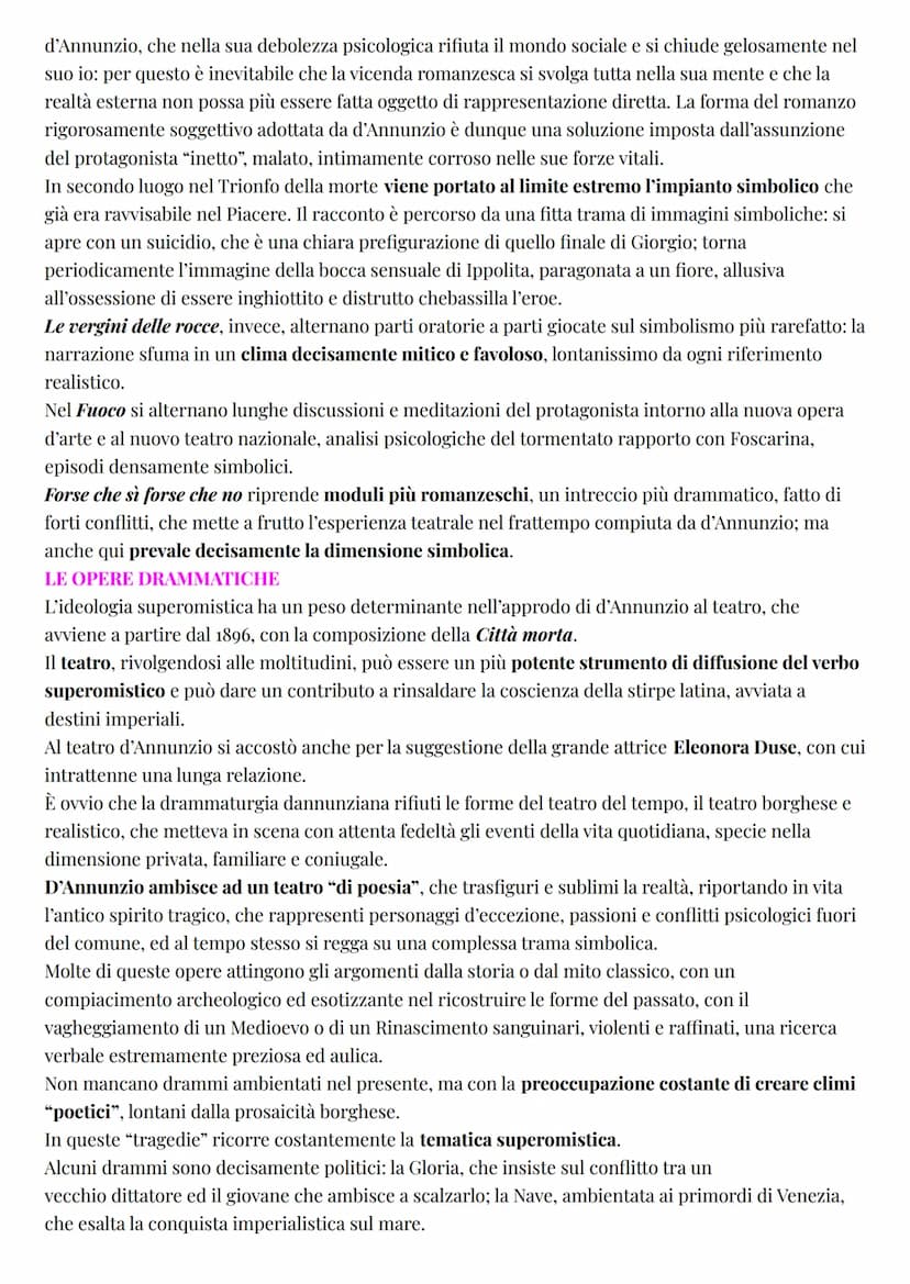 Italiano
Gabriele d'Annunzio
LA VITA
L'esteta
La vita di d'Annunzio può essere considerata una delle sue opere più interessanti:
secondo i p